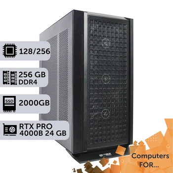 Комп'ютер Power Up #30 для Houdini/AMD EPYC 7С13 x2/256 GB/SSD 2TB/NVIDIA Quadro RTX PRO 4000B 24GB спеціальна конфігурація для проектування машинобудування та інженерії