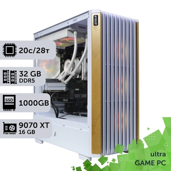 Игровой компьютер GamePC TOP #623 Core i7 14700K/32 GB/SSD 1TB/Radeon RX 9070 XT 16GB сборка для киберспорта современных игр стрима