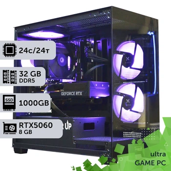 Игровой компьютер GamePC Ultra #609 Core Ultra 7 270K PLUS/32 GB/SSD 1TB/GeForce RTX 5060 8GB сборка для киберспорта современных игр стрима