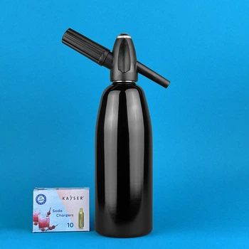 Сифон для газированной воды Soda Siphone 1000 мл с баллончиками черный