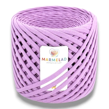 Трикотажная пряжа Мармелад 50 м 3-5 мм Wisteria Глициния