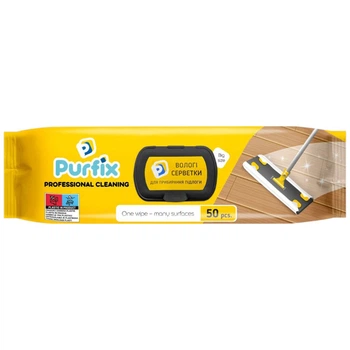 Салфетки влажные для уборки полов Purfix - 705049