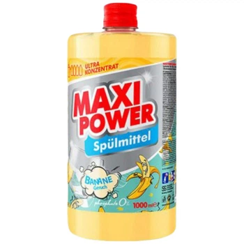 Средство для мытья посуды MAXI POWER "Банан", 1л запаска - 705238