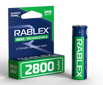 Акумулятор Rablex 18650 Li-ion 2800mAh 3.7v