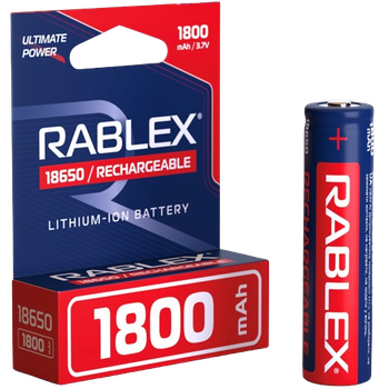 Аккумуляторная батарейка Rablex 18650 Li-Ion 1800 мА·ч 3.7 В 9601