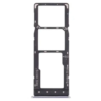Держатель SIM-карты Infinix Hot 60i, С разъемом на карту памяти, Серебряный - 736356