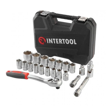 Набор инструментов 1/2" 21од INTERTOOL ET-9021 в кейсе