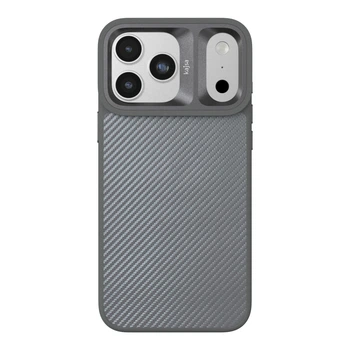 Чохол Premium Kajsa Glamorous Collection Straw Mat Pattern with MagSafe для iPhone 17 Pro Max Grey B-Ring