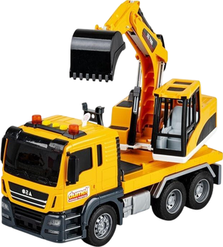 Вантажівка Dumel з екскаватором Міський автопарк HT30905 (5905692309057)