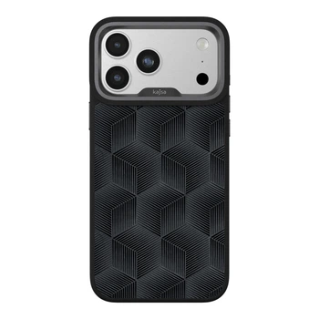 Чохол Premium Kajsa Splendid Collection 3D Cube Pattern with MagSafe для iPhone 17 Pro Black O-Ring