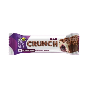Протеиновые батончики Crunch Bar без сахара, черничный маффин, FitWin, 12 шт по 50 г