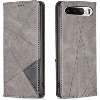 Чехол-книжка с карманами UniCase Geometric Pattern для Realme 16 - Grey