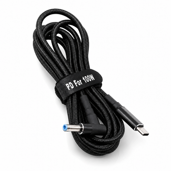 USB Type-C 100W кабель живлення DC 4.5×3.0*0.6 HP для зарядки ноутбука 77660