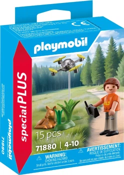 Zestaw zabawek Playmobil Special Plus Ratowanie sarenki za pomocą dronu 15 elementów 71880 (4008789718808)