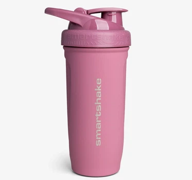 Спортивный шейкер SmartShake из нержавеющей стали 900 мл розовый