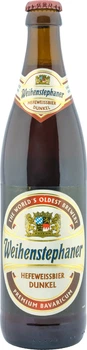 Упаковка пива Weihenstephaner Hefeweissbier Dunkel темное нефильтрованное 5.3% 0.5 л x 20 шт (4105120573871)