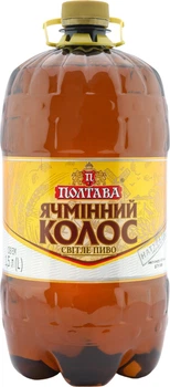 Упаковка пива Полтавпиво Ячменный колос светлое фильтрованное 4.9% 1.5 л х 6 шт (4820009361652)
