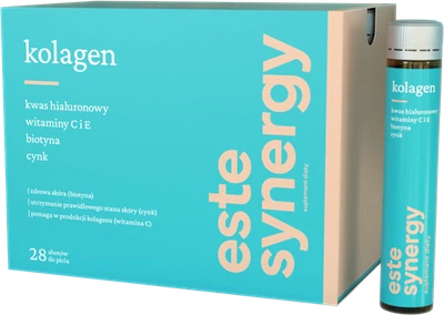 Kolagen w shotach Este Synergy Verisol P + Kwas hialuronowy 28 × 25 ml (5906204018429)