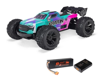 Радиоуправляемая машинка Arrma Mini Kraton 3S BLX 4X4 1:16 RTR (ARA2508ST2) Green