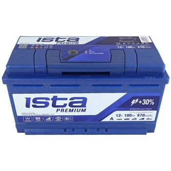 Автомобильный аккумулятор ISTA Premium 100Ah 870A R+ (L5) 6004604219