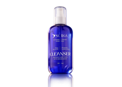 Гель для вмивання обличчя делікатний CLEANSER з бетаїном та пробіотиками Soika 250 мл