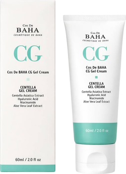 Увлажняющий гель-крем для лица Cos De BAHA Centella Gel Cream Восстанавливающий 60 мл (8809240318430)