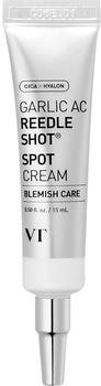 Точковий крем для обличчя VT Cosmetics Garlic AC Reedle Shot Spot Cream з екстрактом часнику та центелою для проблемної шкіри 15 мл (8803463012106)