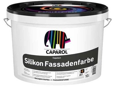 Фарба фасадна силіконова Caparol Capatect Silikon Fassadenfarbe матова Біла 10 л