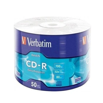 Диски CD-R Verbatim 700Mb/80min 52x (Wrap 50 ) 43787 (45993)