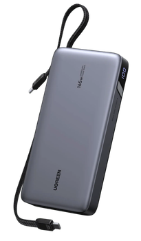 Повербанк для Ноутбука Ugreen 25000 165W со встроенным Type C PD 3.0 QC 100W и быстрой зарядкой 20 вольт