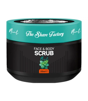 Скраб для обличчя та тіла The Shave Factory М'ята, 300 мл