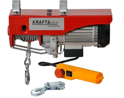 Електрична таль-лебідка Kraft&Dele KD1524 250 кг 550 Вт 12 м (KD1524)
