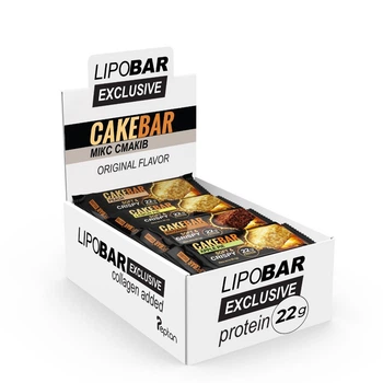 Микс протеиновых батончиков Cake Bar, 16*60 грамм MIX Lipobar 000347692