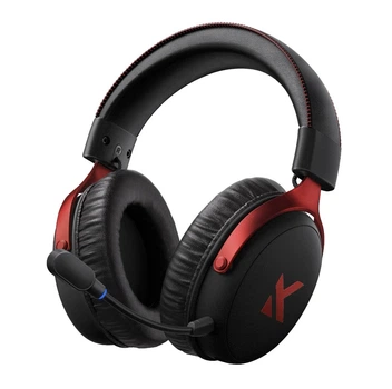 Беспроводные игровые наушники MCHOSE V9 pro Black-Red/Bluetooth и 2.4G для ПК, PS, Switch, телефона