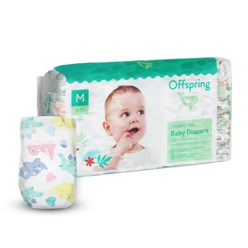Підгузки дитячі Offspring Розмір M 6-10 кг 42 шт. в упаковці, Діноленд