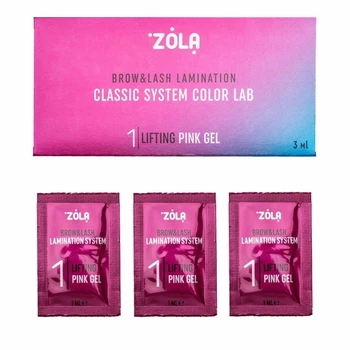 Состав для ламинирования Zola Color Lab Lifting Pink Gel No01, 1 мл х 3шт