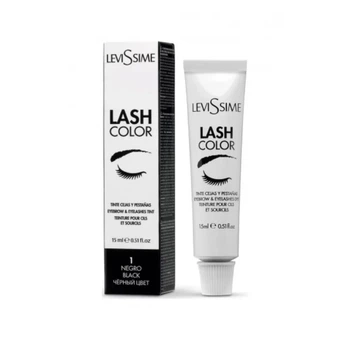 Краска для бровей и ресниц LeviSsime Lash Color No1 Black/Черная 15мл