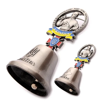 Дзвіночок металевий Козак срібло 9*4.5 см Supermagnit GP-UK-B-515-2