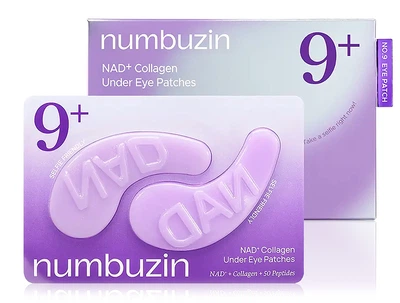 Лифтинг-патчи под глаза с коллагеном и пептидами Numbuzin No.9 NAD+ Collagen Under Eye Patches, 5уп по 2шт (8809652589619)
