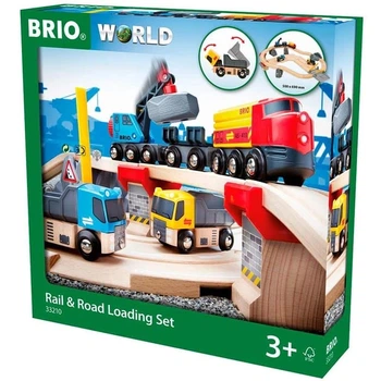 Детская железная дорога BRIO c переездом и погрузкой (33210)