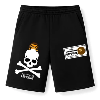 Чоловічі літні шорти Bape оверсайз M чорні (OSBA05)