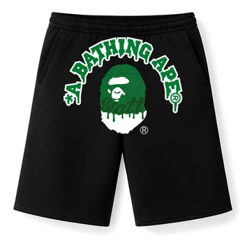 Чоловічі літні шорти Bape оверсайз XL чорні (OSBA14)