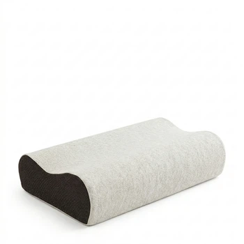 Подушка NOYOKE ортопедическая Memory foam с эффектом памяти для шейного отдела хребта для сна на боку 60х40х12-14 см Gray