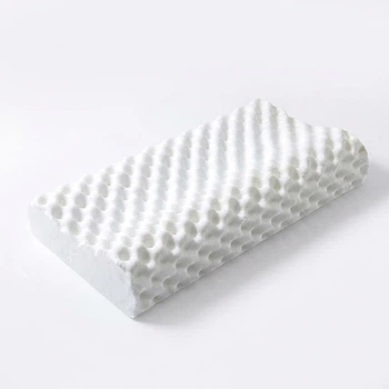 Подушка ортопедическая Aeromax Memory foam с эффектом памяти массажная 50х29 см волнообразная