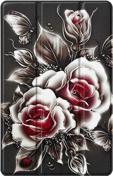 Чохол для планшета Samsung Galaxy Tab S10 FE (SM-X520/SM-X526) 10.9" BeCover Smart Case Black Rose (BC_715923)