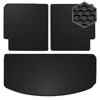 Коврик в багажник NeoGum для Acura MDX [YD3] 2014 – 2021 (3 части) резиновый, черный
