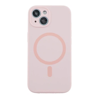 Чохол Premium Glow Silicone Case Full Camera with Magsafe для iPhone 15 Pink