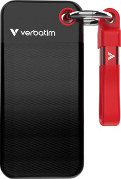 Зовнішній диск Verbatim Pocket SSD 128GB USB Black-Red (23942324348)