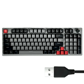 Дротова механічна клавіатура з RGB-підсвіткою 96 клавіш для ПК USB JEDEL TRM-594
