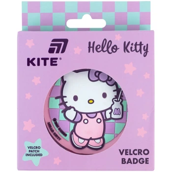 Бейдж KITE, Hello Kitty, на липучке, (HK26-3011-1)